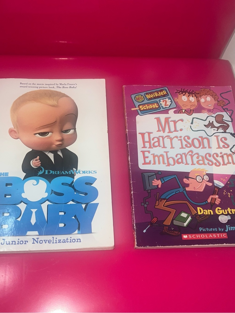 The Boss Baby and Mr. Harrison is Embarrassing Children’s Books